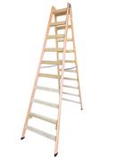 Wooden Double Sided Standing Rung Ladder 2 x 10 image