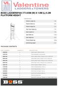 BoSS Ladderspan 3T 0.85m (W) x 1.8m (L) 6.2m Platform Height