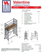 UTS 700 Fold Out Access Tower 1.8m Platform Height