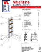 UTS Access Tower 0.85m (W) x 1.8m (L) 8.7m Platform Height