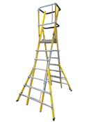 MultiLyte Fibreglass Adjustable Platform Stepladder 7-11 Rung image