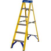 Werner Fibreglass Swingback Stepladder 6 Tread