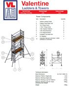 UTS 700 Fold Out Access Tower 2.5m Platform Height