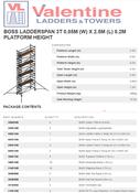 BoSS Ladderspan 3T 0.85m (W) X 2.5m (L) 8.2m Platform Height