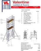 UTS 700 Fold Out Access Tower 4.3m Platform Height