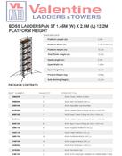 BoSS Ladderspan 3T 1.45m (W) X 2.5m (L) 12.2m Platform Height