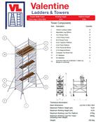 UTS Access Tower 1.45m (W) x 2.5m (L) 6.2m Platform Height image