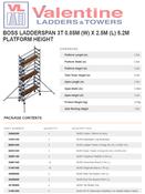 BoSS Ladderspan 3T 0.85m (W) X 2.5m (L) 5.2m Platform Height