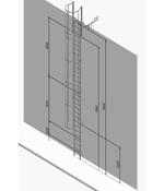 Hymer Fixed Vertical Ladder 8.4m C/W Roof Access Hooped