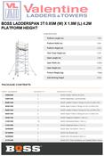 BoSS Ladderspan 3T 0.85m (W) x 1.8m (L) 4.2m Platform Height