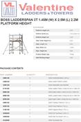 BoSS Ladderspan 3T 1.45m (W) X 2.5m (L) 2.2m Platform Platform