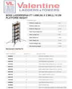 BoSS Ladderspan 3T 1.45m (W) X 2.5m (L) 10.2m Platform Height
