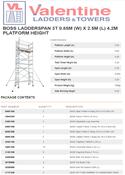 BoSS Ladderspan 3T 0.85m (W) X 2.5m (L) 4.2m Platform Height