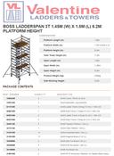 B0SS Ladderspan 3T 1.45m (W) X 1.8m (L) 6.2m Platform Height