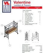 UTS 700 Fold Out Access Tower 0.8m Platform Height