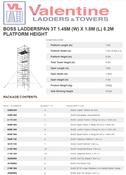 BoSS Ladderspan 3T 1.45m (W) X 1.8m (L) 8.2m Platform Height
