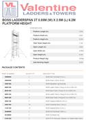 BoSS Ladderspan 3T 0.85m (W) X 2.5m (L) 6.2m Platform Height