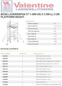BoSS Ladderspan 3T 1.45m (W) X 2.5m (L) 3.2m Platform Height