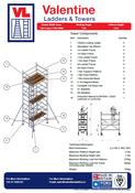 UTS Access Tower 1.45m (W) x 1.8m (L) 5.2m Platform Height