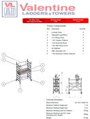 UTS One Man S2 Tower 1.1m Platform Height
