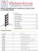 BoSS Ladderspan 3T 0.85m (W) X 2.5m (L) 9.2m Platform Height