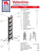 UTS Access Tower 0.85m (W) x 1.8m (L) 11.2m Platform Height