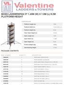 BoSS Ladderspan 3T 1.45m (W) X 1.8m (L) 9.2m Platform Height