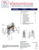 UTS 700 Fold Out Access Tower 1.8m Platform Height