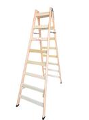 Wooden Double Sided Standing Rung Ladder 2 x 8 image