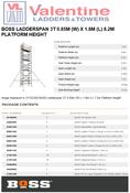 BoSS Ladderspan 3T 0.85m (W) x 1.8m (L) 8.2m Platform Height
