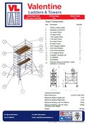 UTS Access Tower 1.45m (W) x 2.5m (L) 4.7m Platform Height