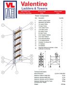 UTS Access Tower 0.85m (W) x 2.5m (L) 10.2m Platform Height image