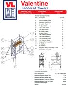 UTS Access Tower 0.85m (W) x 1.8m (L) 2.2m Platform Height image