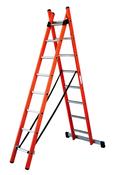 Tubesca Fibreglass 2 Section Combination Ladder 2.42m