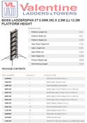 BoSS Ladderspan 3T 0.85m (W) X 2.5m (L) 12.2m Platform Height