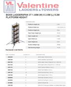 BoSS Ladderspan 3T 1.45m (W) X 2.5m (L) 9.2m Platform Height