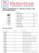 BoSS Ladderspan 3T 1.45m (W) X 2.5m (L) 8.2m Platform Height