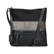 Rieker Front Zip Crossbody Bag - Black Combi image