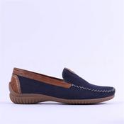 Gabor California Stitch Detail Mocassin - Navy Tan - 4 image