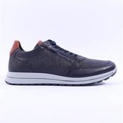 Ara Men Matteo Side Zip Wide Fit Shoe - Navy Tan - 41 image