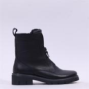 Ara Dover Zip Front Boot - Black Leather - 3.5