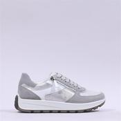 Ara New York Side Zip Laced Trainer - Grey Silver - 4 image