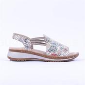 Ara Hawaii Slingback Low Wedge Sandal - Floral - 39 image