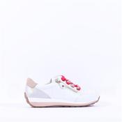 Ara Osaka Comfort Laced Trainer Side Zip - White Combi - 6 image
