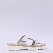 Ara Capri Sport Double Velcro Mule - Silver Shimmer - 4