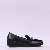 Ara Zurich 2.0 Slip On Link Wedge - Black Gold Leather - 4