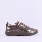 Ara Roma 3.0 Internal Zip Laced Trainer - Taupe Metallic - 5.5