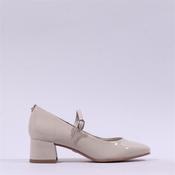 Tamaris Keala Block Heel Mary Jane Court - Ivory Patent - 37 image