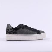 Tamaris Alexia Platform Sidezip Trainer - Pewter - 39