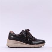 Tamaris Ela Internal Zip Wedge Trainer - Brown Croc - 36 image